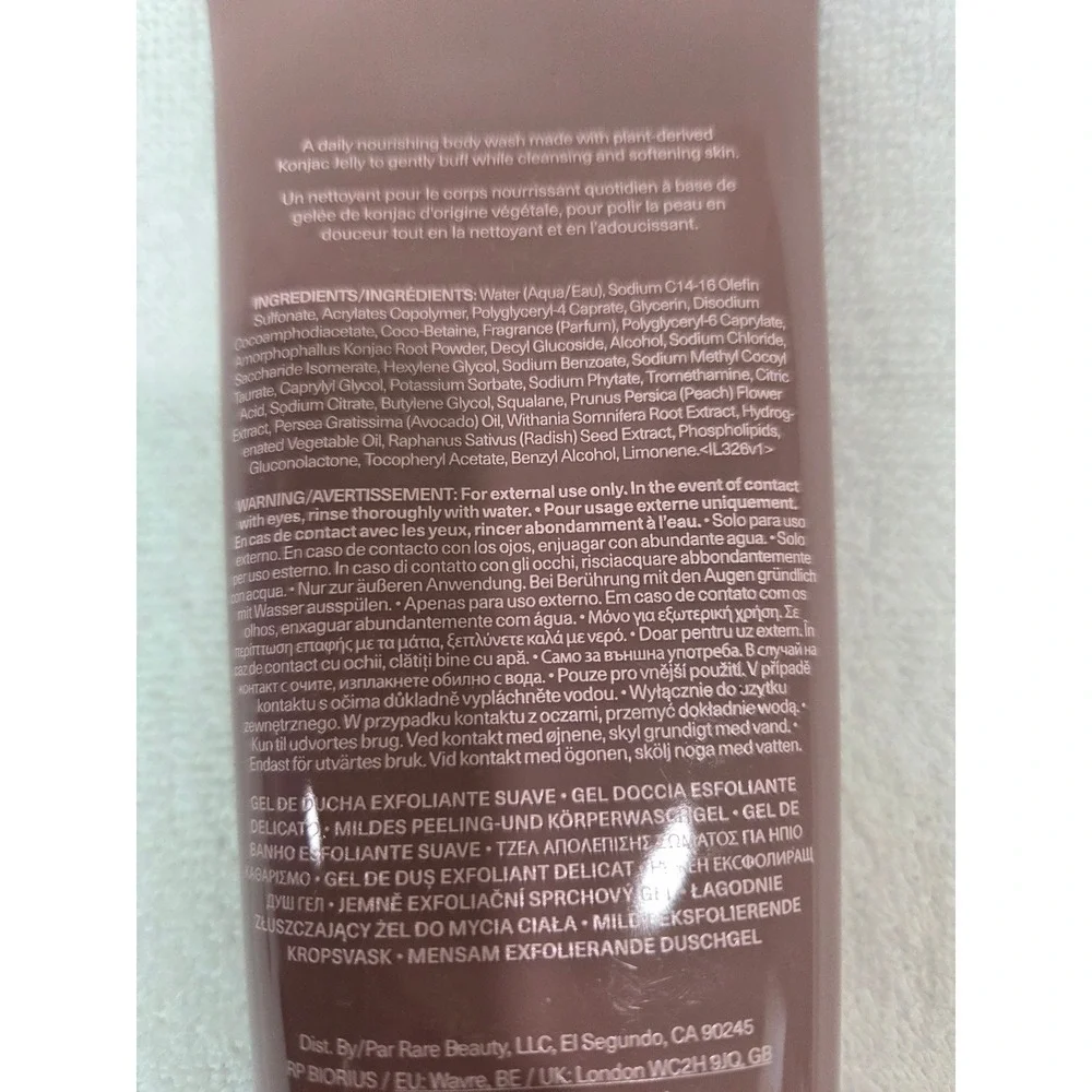 Rare Beauty Find Comfort Gentle Exfoliating Konjac Jelly Body Wash 260 ML. New